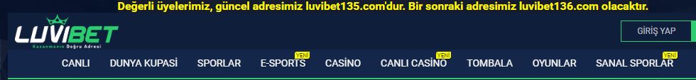 Luvibet son giriş